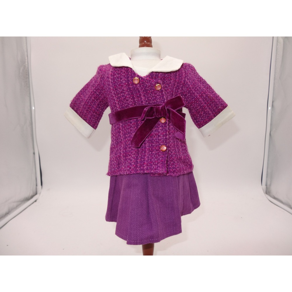American Girl Rebecca Rubin Beforever Meet Purple Dress Jacket Outfit 18" Doll
